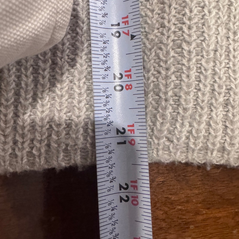 Woven Heart Ribbed Knit Chest & Sleeve Cutout w Ties Sweater - Picture 7 of 7